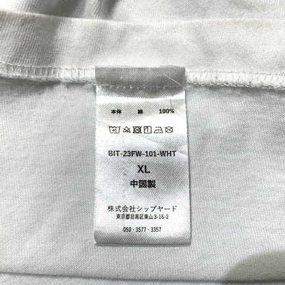 【中古品】【メンズ】 BOYS IN TOYLAND ボーイズイントイランド S/S RINGER NECK T-SHIRT BIT-23FW-101-WHT ショートスリーブ リンガーネック Tシャツ 半袖 トップス 145-260703-yo-01-tei サイズ：XL カラー：ホワイト 万代Net店