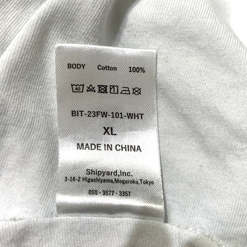 【中古品】【メンズ】 BOYS IN TOYLAND ボーイズイントイランド S/S RINGER NECK T-SHIRT BIT-23FW-101-WHT ショートスリーブ リンガーネック Tシャツ 半袖 トップス 145-260703-yo-01-tei サイズ：XL カラー：ホワイト 万代Net店