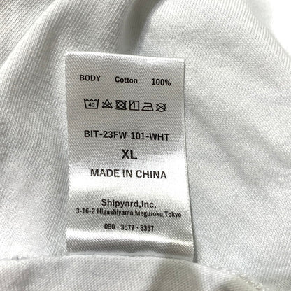 【中古品】【メンズ】 BOYS IN TOYLAND ボーイズイントイランド S/S RINGER NECK T-SHIRT BIT-23FW-101-WHT ショートスリーブ リンガーネック Tシャツ 半袖 トップス 145-260703-yo-01-tei サイズ：XL カラー：ホワイト 万代Net店