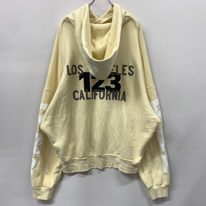 【中古品】【メンズ】 FOG ESSENTIALS フィアオブゴッド エッセンシャルズ × RRR トリプルアール 別注 コラボ MOUNTAIN HOODIE マウンテン フーディ トップス プルオーバーパーカー 142-260530-ko-06-tei サイズ：1 カラー：イエロー 万代Net店