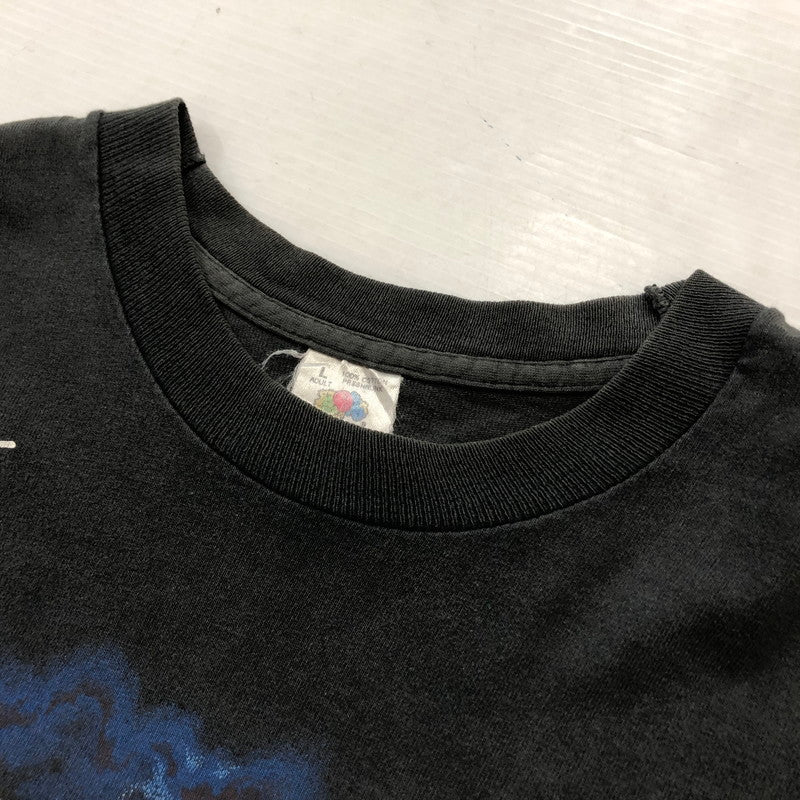 【中古品】【メンズ】 FRUIT OF THE LOOM フルーツ オブ ザ ルーム 90's NATIVE INDIAN PRINT TEE ネイティブ インディアン プリント Ｔシャツ 半袖 トップス 145-260711-sa-04-tei サイズ：L カラー：ブラック 万代Net店
