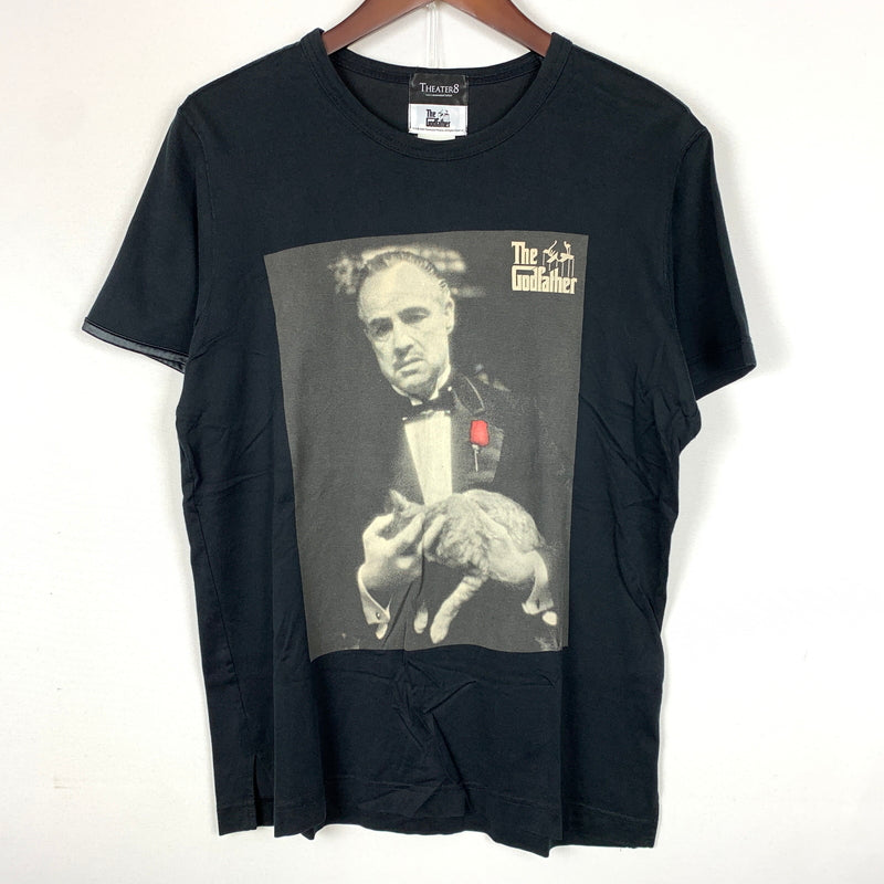 【中古品】【メンズ】 THEATER8 シアターエイト × THE GODFATHER ゴッドファーザー 別注コラボ MOVIE TEE ムービー Tシャツ 半袖 トップス 145-260806-yo-01-tei サイズ：表記なし カラー：ブラック 万代Net店