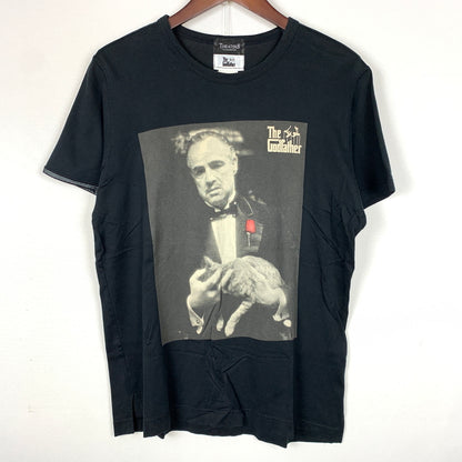【中古品】【メンズ】 THEATER8 シアターエイト × THE GODFATHER ゴッドファーザー 別注コラボ MOVIE TEE ムービー Tシャツ 半袖 トップス 145-260806-yo-01-tei サイズ：表記なし カラー：ブラック 万代Net店