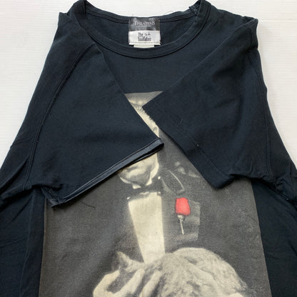 【中古品】【メンズ】 THEATER8 シアターエイト × THE GODFATHER ゴッドファーザー 別注コラボ MOVIE TEE ムービー Tシャツ 半袖 トップス 145-260806-yo-01-tei サイズ：表記なし カラー：ブラック 万代Net店