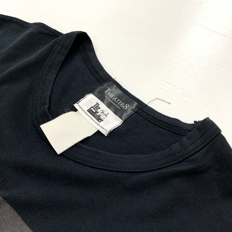 【中古品】【メンズ】 THEATER8 シアターエイト × THE GODFATHER ゴッドファーザー 別注コラボ MOVIE TEE ムービー Tシャツ 半袖 トップス 145-260806-yo-01-tei サイズ：表記なし カラー：ブラック 万代Net店
