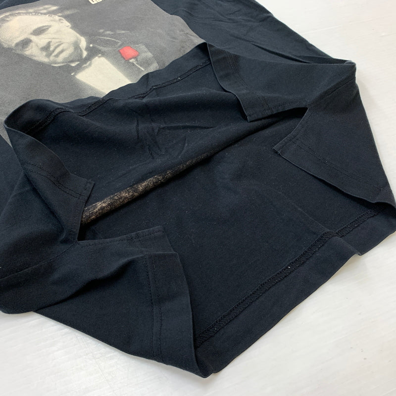 【中古品】【メンズ】 THEATER8 シアターエイト × THE GODFATHER ゴッドファーザー 別注コラボ MOVIE TEE ムービー Tシャツ 半袖 トップス 145-260806-yo-01-tei サイズ：表記なし カラー：ブラック 万代Net店