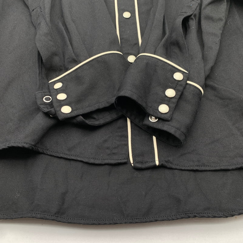 【中古品】【メンズ】 WACKO MARIA WESTERN SHIRT ワコマリア ウエスタンシャツ 長袖シャツ ブランド 古着 140-260614-gm-25-fuz サイズ：M カラー：ブラック 万代Net店
