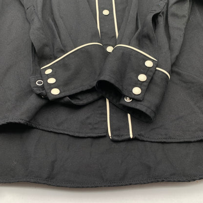 【中古品】【メンズ】 WACKO MARIA WESTERN SHIRT ワコマリア ウエスタンシャツ 長袖シャツ ブランド 古着 140-260614-gm-25-fuz サイズ：M カラー：ブラック 万代Net店