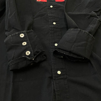 【中古品】【メンズ】 USED ユーズド WESTERN L/S SHIRT ウエスタン ロングスリーブ シャツ 長袖トップス 145-260716-ss-05-tei サイズ：M カラー：ブラック 万代Net店