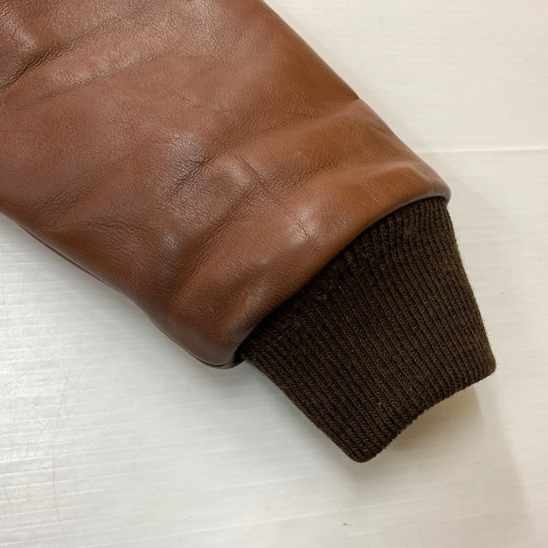 【中古品】【メンズ】 VANSON バンソン A-2 FLIGHT JACKET 6158 フライトジャケット ライトアウター レザージャケット ミリタリー 145-260531-ko-06-tei サイズ：36 カラー：ブラウン 万代Net店