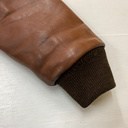 【中古品】【メンズ】 VANSON バンソン A-2 FLIGHT JACKET 6158 フライトジャケット ライトアウター レザージャケット ミリタリー 145-260531-ko-06-tei サイズ：36 カラー：ブラウン 万代Net店