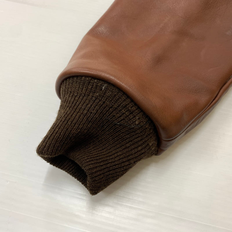 【中古品】【メンズ】 VANSON バンソン A-2 FLIGHT JACKET 6158 フライトジャケット ライトアウター レザージャケット ミリタリー 145-260531-ko-06-tei サイズ：36 カラー：ブラウン 万代Net店