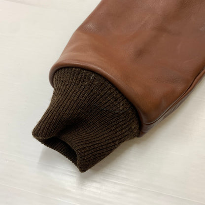 【中古品】【メンズ】 VANSON バンソン A-2 FLIGHT JACKET 6158 フライトジャケット ライトアウター レザージャケット ミリタリー 145-260531-ko-06-tei サイズ：36 カラー：ブラウン 万代Net店