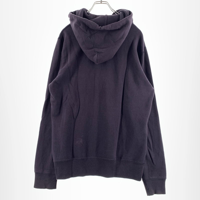 【中古品】【メンズ】 HYSTERIC GLAMOUR ヒステリックグラマー WOODPECKER PRINT HOODIE 0243CF15 ウッドペッカー プリント フーディ 長袖 トップス プルオーバーパーカー 140-260615-yo-10-tei サイズ：M カラー：ネイビー 万代Net店