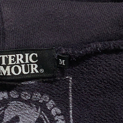 【中古品】【メンズ】 HYSTERIC GLAMOUR ヒステリックグラマー WOODPECKER PRINT HOODIE 0243CF15 ウッドペッカー プリント フーディ 長袖 トップス プルオーバーパーカー 140-260615-yo-10-tei サイズ：M カラー：ネイビー 万代Net店