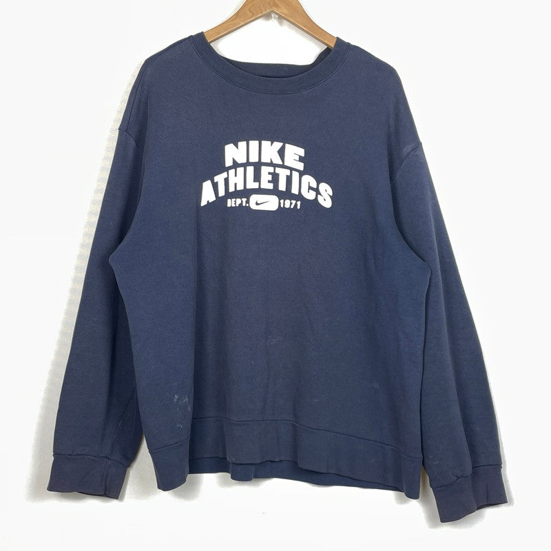 【中古品】【メンズ】 NIKE ナイキ 90's SWEAT SHIRT 90年代 スウェット シャツ 長袖 トップス 148-260801-sa-12-tei サイズ：M カラー：ネイビー 万代Net店