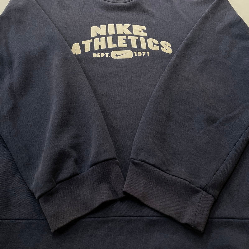 【中古品】【メンズ】 NIKE ナイキ 90's SWEAT SHIRT 90年代 スウェット シャツ 長袖 トップス 148-260801-sa-12-tei サイズ：M カラー：ネイビー 万代Net店