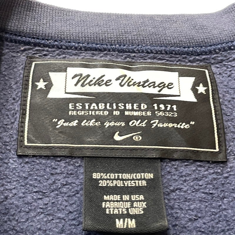 【中古品】【メンズ】 NIKE ナイキ 90's SWEAT SHIRT 90年代 スウェット シャツ 長袖 トップス 148-260801-sa-12-tei サイズ：M カラー：ネイビー 万代Net店