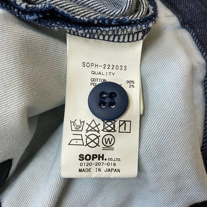 【中古品】【メンズ】 SOPHNET. ソフネット 2TUCK WIDE PANTS SOPH-222033 2タック ワイドパンツ ボトムス 153-260530-yo-04-tei サイズ：L カラー：インディゴ 万代Net店