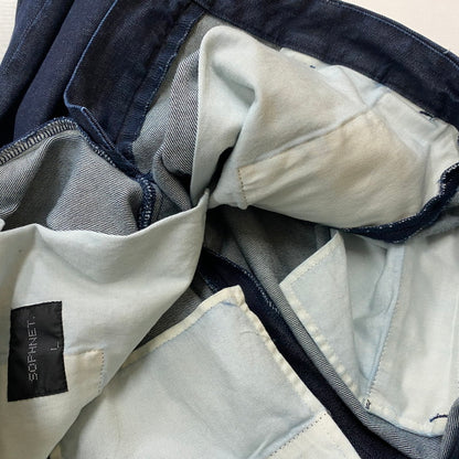 【中古品】【メンズ】 SOPHNET. ソフネット 2TUCK WIDE PANTS SOPH-222033 2タック ワイドパンツ ボトムス 153-260530-yo-04-tei サイズ：L カラー：インディゴ 万代Net店