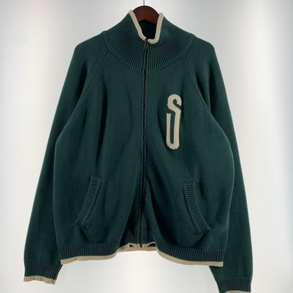【中古品】【メンズ】 Anachronorm アナクロノーム INTIAL DRIVERS KNIT イニシャル ドライバーズ ニット ライトアウター フルジップジャケット 140-260720-ko-20-tei サイズ：3 カラー：グリーン 万代Net店