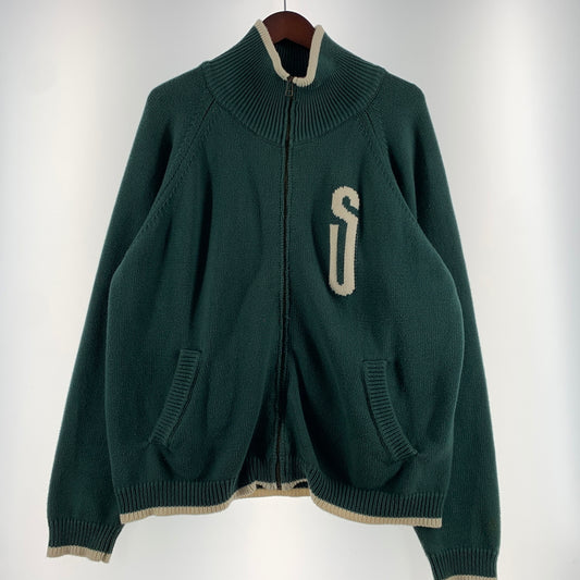 【中古品】【メンズ】 Anachronorm アナクロノーム INTIAL DRIVERS KNIT イニシャル ドライバーズ ニット ライトアウター フルジップジャケット 140-260720-ko-20-tei サイズ：3 カラー：グリーン 万代Net店