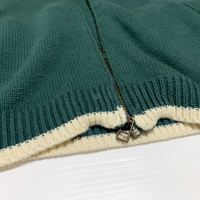 【中古品】【メンズ】 Anachronorm アナクロノーム INTIAL DRIVERS KNIT イニシャル ドライバーズ ニット ライトアウター フルジップジャケット 140-260720-ko-20-tei サイズ：3 カラー：グリーン 万代Net店