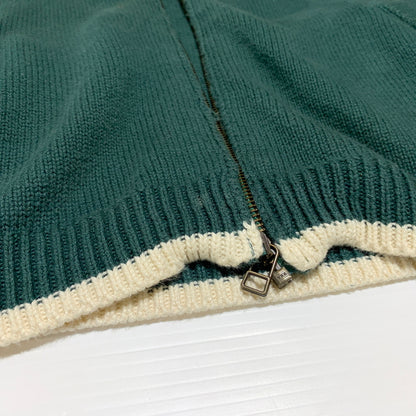 【中古品】【メンズ】 Anachronorm アナクロノーム INTIAL DRIVERS KNIT イニシャル ドライバーズ ニット ライトアウター フルジップジャケット 140-260720-ko-20-tei サイズ：3 カラー：グリーン 万代Net店
