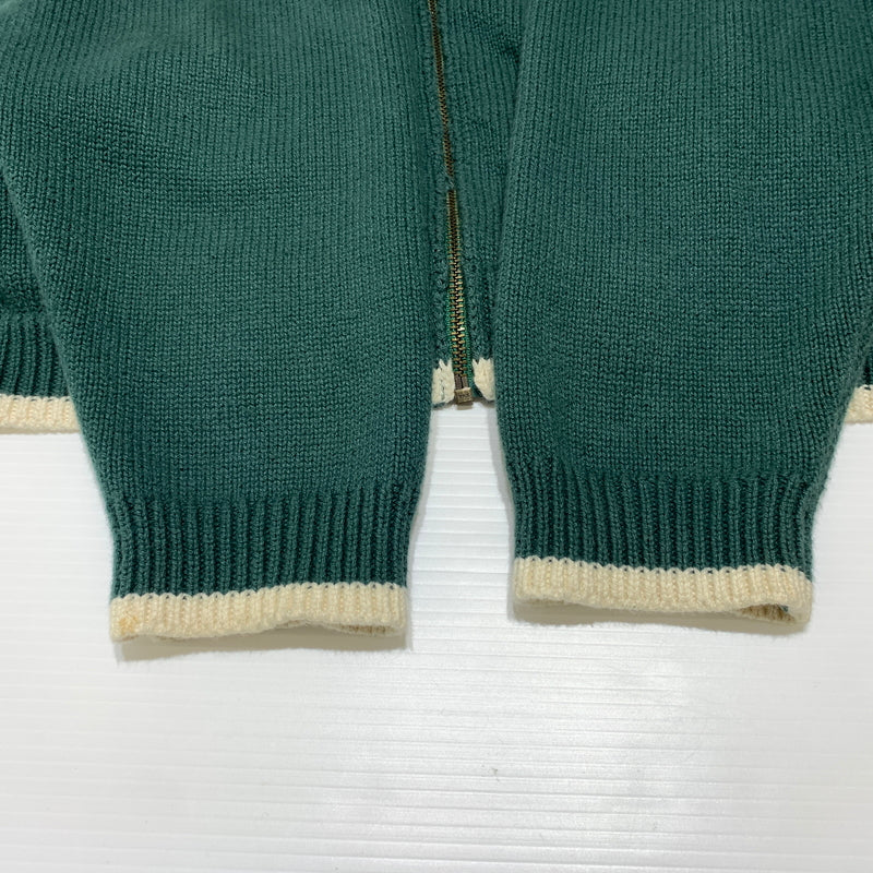 【中古品】【メンズ】 Anachronorm アナクロノーム INTIAL DRIVERS KNIT イニシャル ドライバーズ ニット ライトアウター フルジップジャケット 140-260720-ko-20-tei サイズ：3 カラー：グリーン 万代Net店
