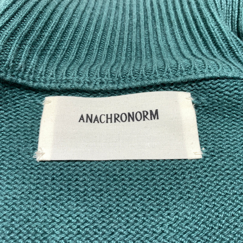 【中古品】【メンズ】 Anachronorm アナクロノーム INTIAL DRIVERS KNIT イニシャル ドライバーズ ニット ライトアウター フルジップジャケット 140-260720-ko-20-tei サイズ：3 カラー：グリーン 万代Net店