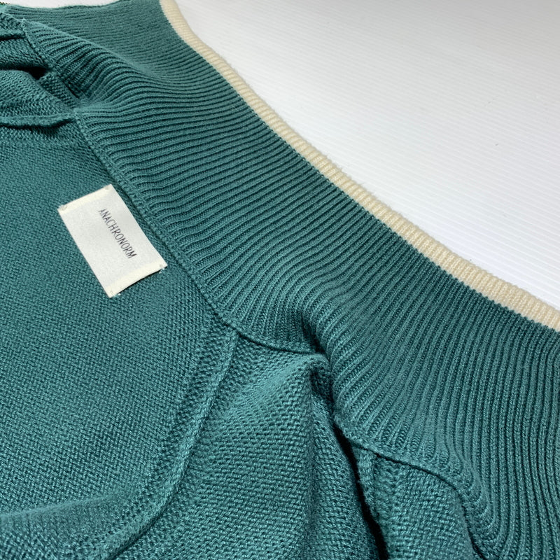 【中古品】【メンズ】 Anachronorm アナクロノーム INTIAL DRIVERS KNIT イニシャル ドライバーズ ニット ライトアウター フルジップジャケット 140-260720-ko-20-tei サイズ：3 カラー：グリーン 万代Net店