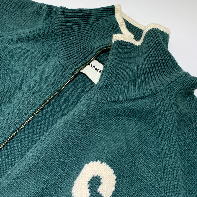 【中古品】【メンズ】 Anachronorm アナクロノーム INTIAL DRIVERS KNIT イニシャル ドライバーズ ニット ライトアウター フルジップジャケット 140-260720-ko-20-tei サイズ：3 カラー：グリーン 万代Net店