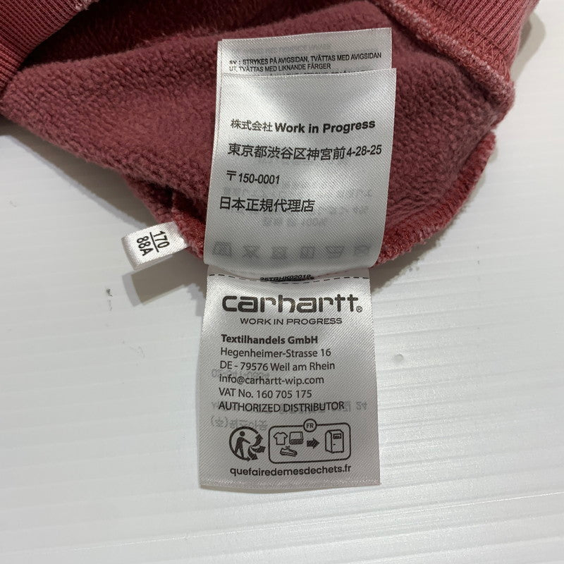 【現状渡し品】【メンズ】 Carhartt WIP カーハートワークインプログレス HOODED TORION SWEAT I036053 フーディ トリオン スウェット トップス プルオーバーパーカー 145-260531-ko-14-tei サイズ：S カラー：ピンク 万代Net店