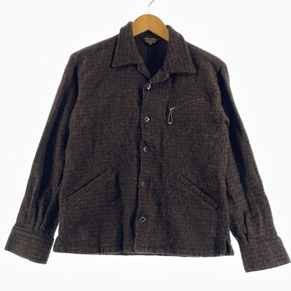 【中古品】【メンズ】 WESTRIDE ウエストライド WOOL SHIRT JACKET ウール シャツ ジャケット アウター 145-260807-sa-14-tei サイズ：S カラー：ブラウン 万代Net店