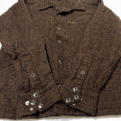 【中古品】【メンズ】 WESTRIDE ウエストライド WOOL SHIRT JACKET ウール シャツ ジャケット アウター 145-260807-sa-14-tei サイズ：S カラー：ブラウン 万代Net店