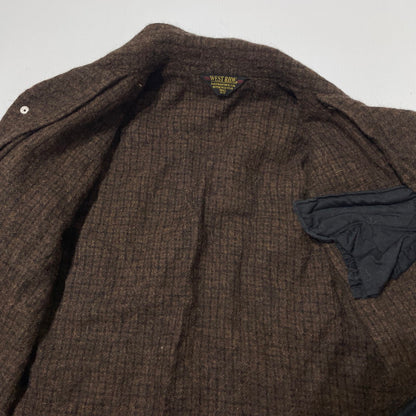 【中古品】【メンズ】 WESTRIDE ウエストライド WOOL SHIRT JACKET ウール シャツ ジャケット アウター 145-260807-sa-14-tei サイズ：S カラー：ブラウン 万代Net店