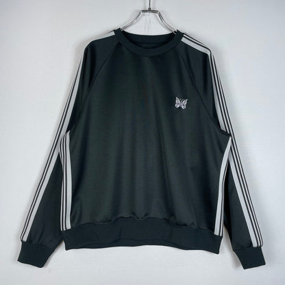 【中古品】【メンズ】 NEEDLES ニードルス 26SS POLY SMOOTH TRACK CREW NECK SHIRT SX405T ポリスムース トラック クルーネック シャツ 長袖 トップス 140-260531-yo-13-tei サイズ：M カラー：チャコール 万代Net店