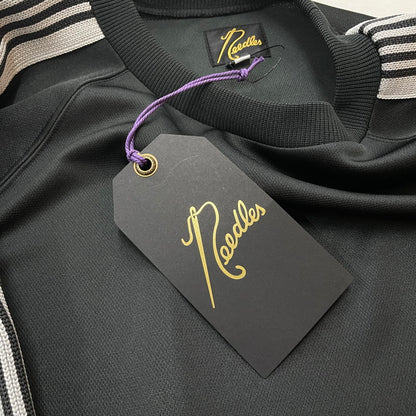 【中古品】【メンズ】 NEEDLES ニードルス 26SS POLY SMOOTH TRACK CREW NECK SHIRT SX405T ポリスムース トラック クルーネック シャツ 長袖 トップス 140-260531-yo-13-tei サイズ：M カラー：チャコール 万代Net店