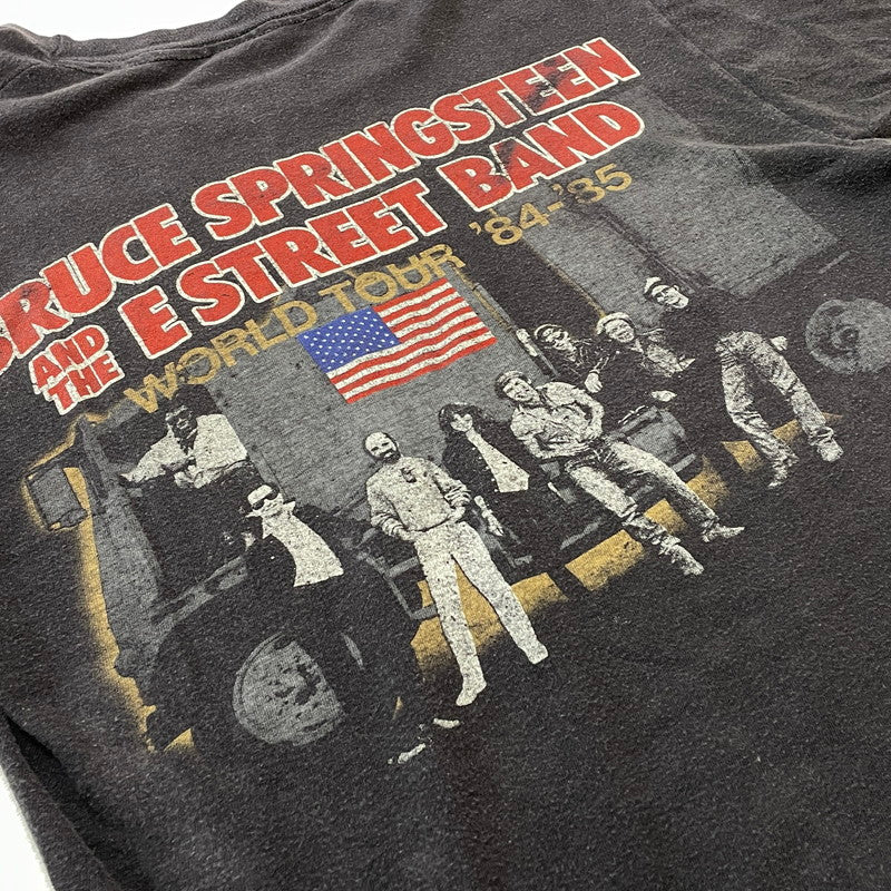 【現状渡し品】【メンズ】 SCREEN STARS スクリーン スターズ 80's VINTAGE BRUCE SPRINGSTEEN＆THE E STREET BAND TEE 80年代 ヴィンテージ ブルース スプリングスティーン バンド Tシャツ 半袖 トップス 145-260801-sa-07-tei サイズ：M カラー：ブラック 万代Net店