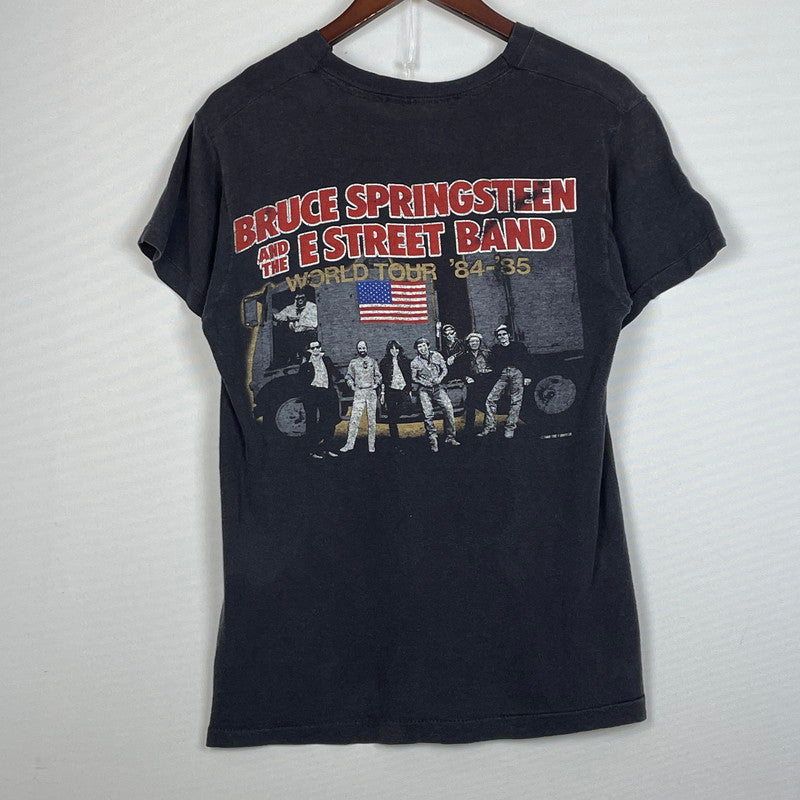 【現状渡し品】【メンズ】 SCREEN STARS スクリーン スターズ 80's VINTAGE BRUCE SPRINGSTEEN＆THE E STREET BAND TEE 80年代 ヴィンテージ ブルース スプリングスティーン バンド Tシャツ 半袖 トップス 145-260801-sa-07-tei サイズ：M カラー：ブラック 万代Net店