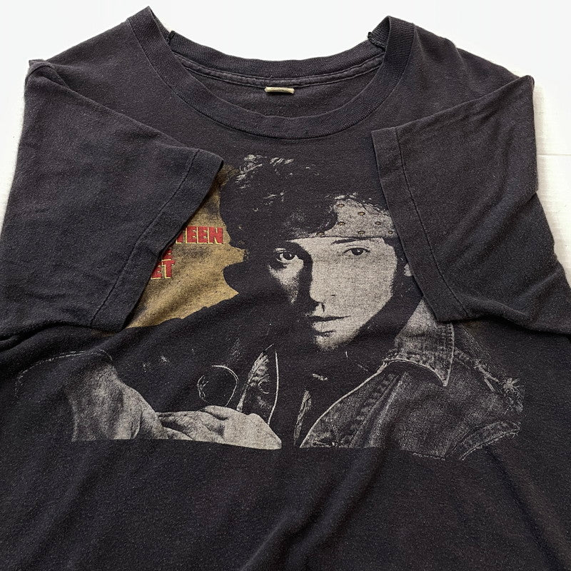 【現状渡し品】【メンズ】 SCREEN STARS スクリーン スターズ 80's VINTAGE BRUCE SPRINGSTEEN＆THE E STREET BAND TEE 80年代 ヴィンテージ ブルース スプリングスティーン バンド Tシャツ 半袖 トップス 145-260801-sa-07-tei サイズ：M カラー：ブラック 万代Net店