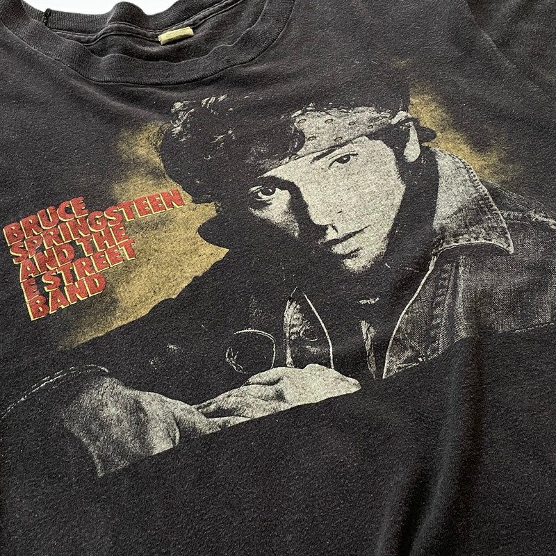 【現状渡し品】【メンズ】 SCREEN STARS スクリーン スターズ 80's VINTAGE BRUCE SPRINGSTEEN＆THE E STREET BAND TEE 80年代 ヴィンテージ ブルース スプリングスティーン バンド Tシャツ 半袖 トップス 145-260801-sa-07-tei サイズ：M カラー：ブラック 万代Net店