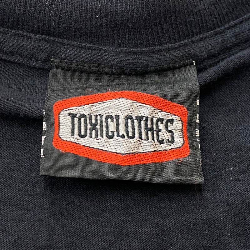 【中古品】【メンズ】 TOXICLOTHES トキシクローズ 90's TERRORISM JUST DO IT TEE 90年代 テロリズム ジャスト イット Tシャツ 半袖 トップス 145-260829-sa-06-tei サイズ：不明 カラー：ブラック 万代Net店