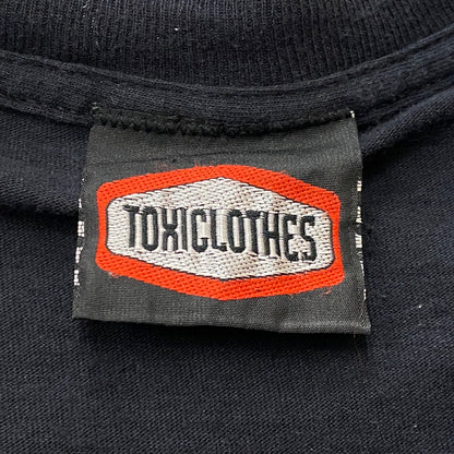 【中古品】【メンズ】 TOXICLOTHES トキシクローズ 90's TERRORISM JUST DO IT TEE 90年代 テロリズム ジャスト イット Tシャツ 半袖 トップス 145-260829-sa-06-tei サイズ：不明 カラー：ブラック 万代Net店