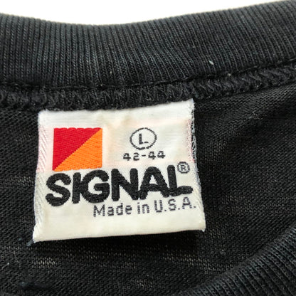 【中古品】【メンズ】 SIGNAL シグナル 80's VINTAGE JOURNEY "RAISED ON THE RADIO" TEE 80年代 ヴィンテージ ジャーニー レイズド オン ザ ラジオ Tシャツ 半袖 トップス 145-260711-sa-13-tei サイズ：L カラー：ブラック 万代Net店