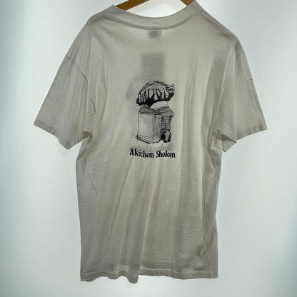 【中古品】【メンズ】 HANES 70'S-80'S ショーレム・アレイヘム プリント T ヴィンテージ 145-260818-nm-72-tei サイズ：L カラー：ホワイト 万代Net店