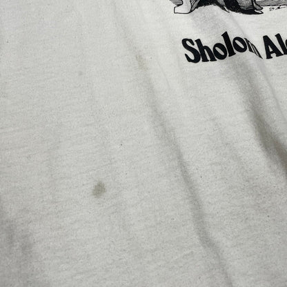 【中古品】【メンズ】 HANES 70'S-80'S ショーレム・アレイヘム プリント T ヴィンテージ 145-260818-nm-72-tei サイズ：L カラー：ホワイト 万代Net店
