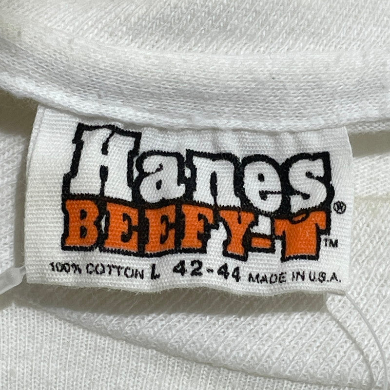 【中古品】【メンズ】 HANES 70'S-80'S ショーレム・アレイヘム プリント T ヴィンテージ 145-260818-nm-72-tei サイズ：L カラー：ホワイト 万代Net店