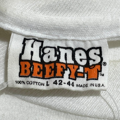 【中古品】【メンズ】 HANES 70'S-80'S ショーレム・アレイヘム プリント T ヴィンテージ 145-260818-nm-72-tei サイズ：L カラー：ホワイト 万代Net店
