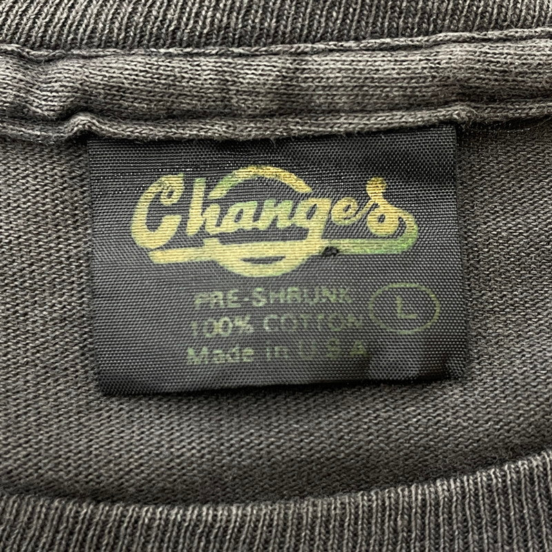 【現状渡し品】【メンズ】 CHANGES チェンジス 90's FOOTBALL MOE KNOWS TEE 90年代 フットボール モエ ノウズ Tシャツ 半袖 トップス 145-260804-sa-12-tei サイズ：L カラー：ブラック系 万代Net店